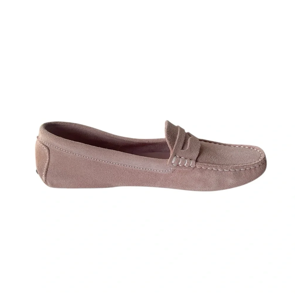 Mossimo Matteo pink suede driving loafer moccasins